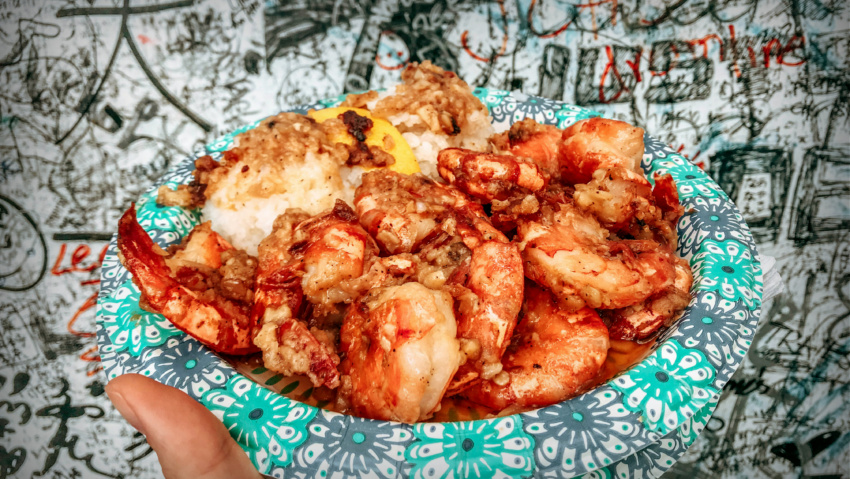 hawaiian garlic shrimp giovanni's oahu